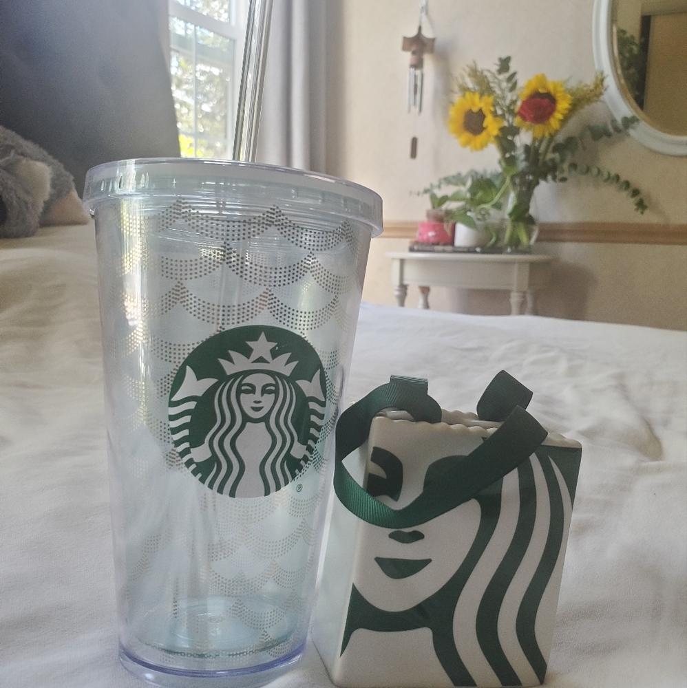 Starbucks tumbler and ornament - Picture 2 of 8